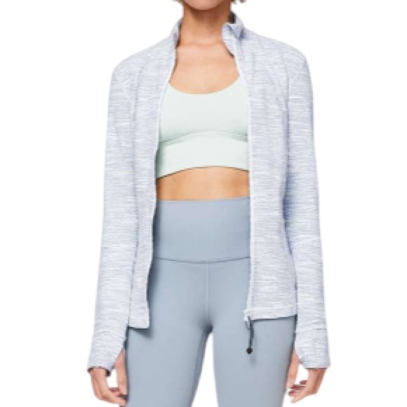 Lululemon Define Jacket Wee Are From Space Sheer Blue Chambray size 6 - Picture 3 of 12